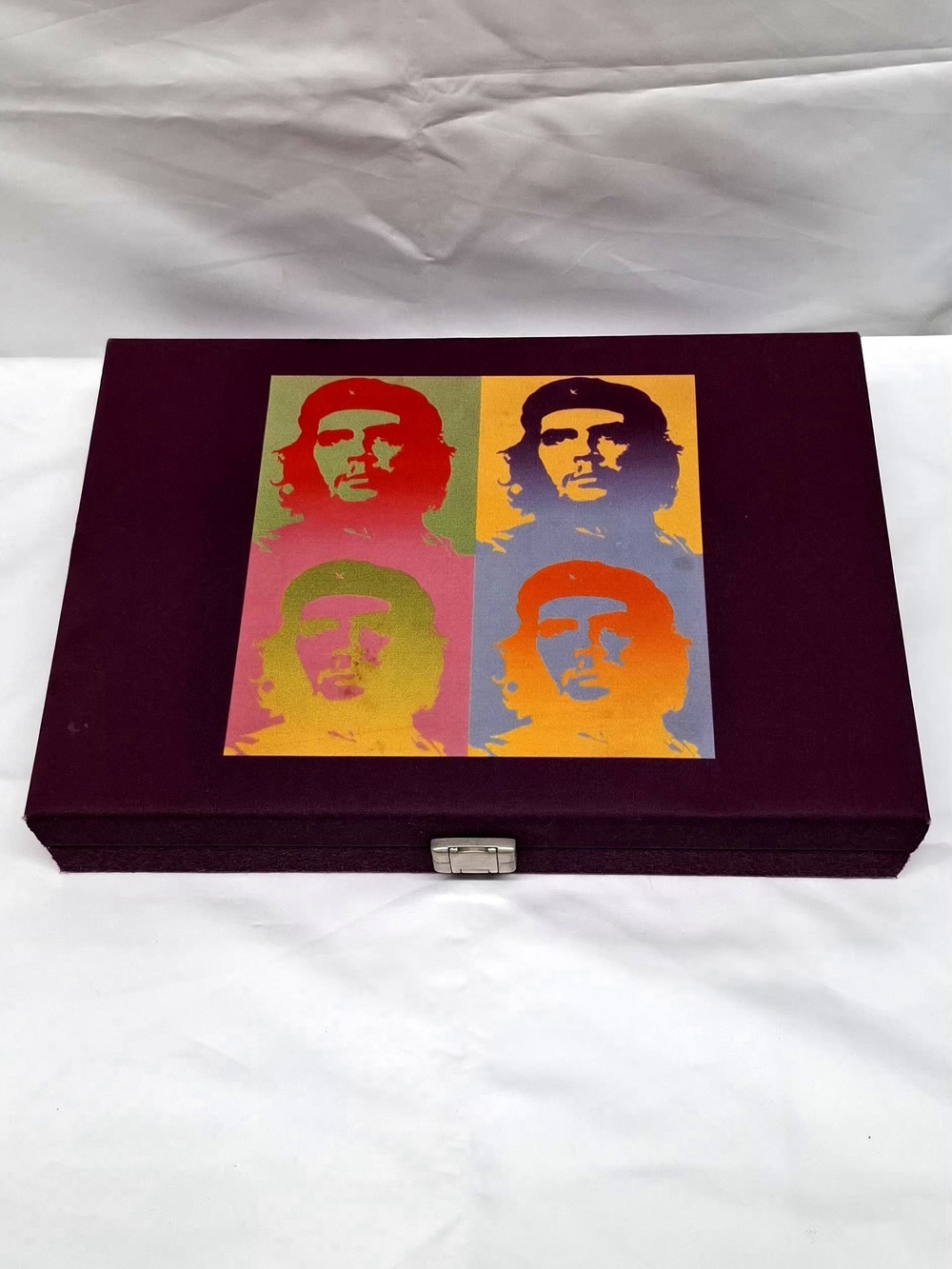 Ultra-Rare Hector Saxe Paris Custom Bespoke Luxury Backgammon Set - Purple Leath